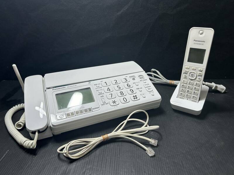 K102【通電確認済み】Panasonic パナソニック　電話機　親機 KX-P2210＆子機 KX-FKD404-W1 セット　家電製品/電話/通信機器/家庭用