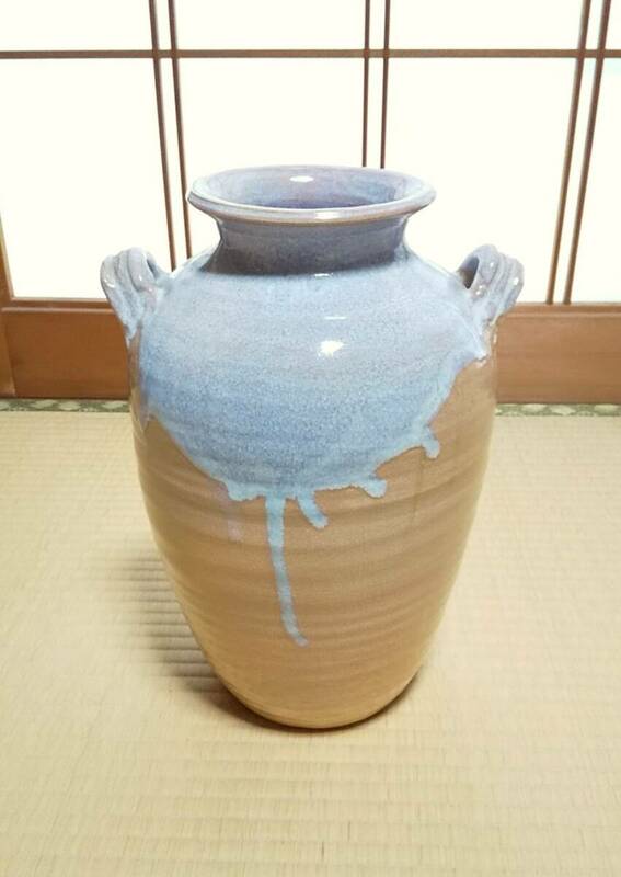 萩焼　江月窯　花瓶　花器　古美術品　陶器 焼物
