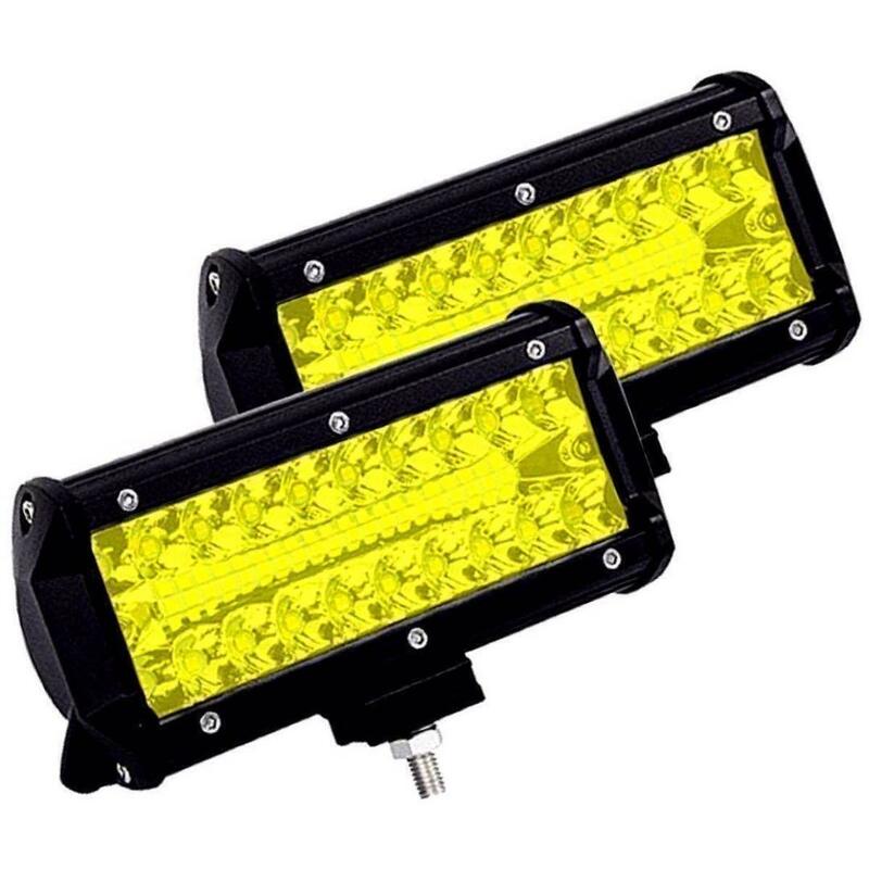 黄2個　LED ワークライト 120w 業灯 12v-24v 投光器 M4