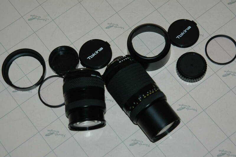 トキナーのニコン用レンズ:2本 TOKINA AF 28-80mm F3.5-5.6 / AF 100-300mm F5.6-6.7 used/デジイチでOK　送料:520円　検) nikon