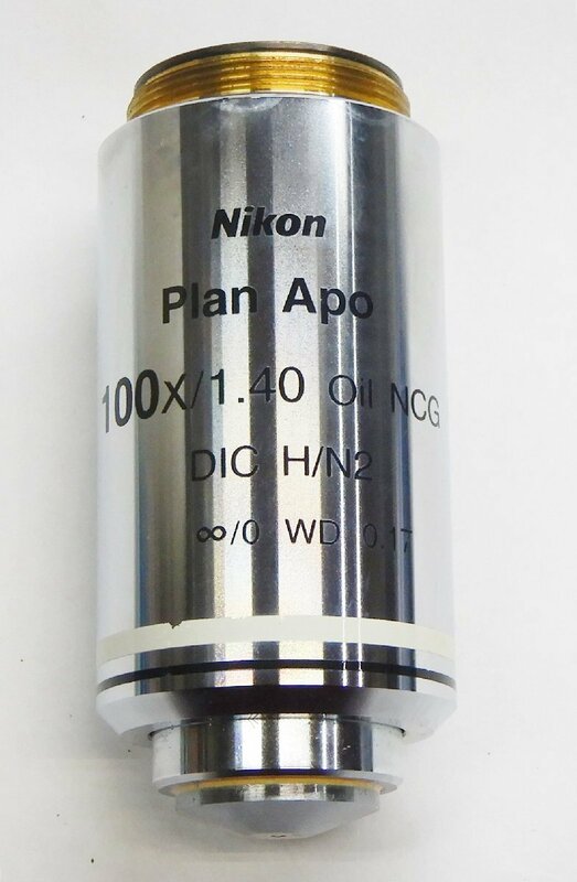 Nikon 顕微鏡 対物レンズ☆Plan Apo 100x1.40 Oil NCG DIC H/N2 ∞/ 0 WD 0.17☆概ね美品 現状優先品☆Z0513066