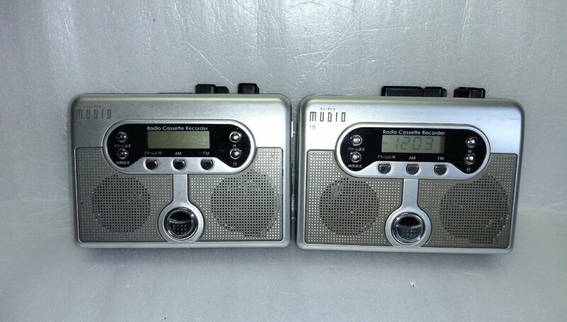 K226　ヤマノクリエイツ 録音機能付 ラジオカセットレコーダー MUDIO778 ジャンク 2台