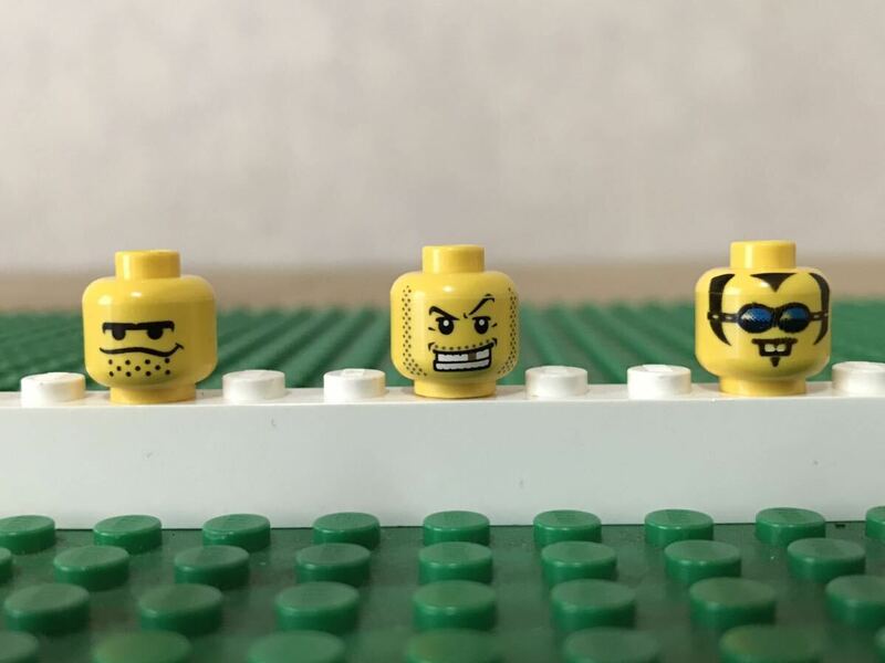 LEGO レゴ ミニフィグ 頭 ① 3個