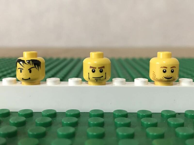 LEGO レゴ ミニフィグ 頭 ② 3個