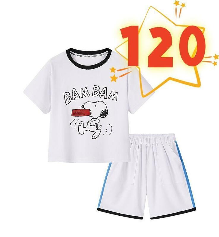 ★新入荷★スヌーピー 子供服 パジャマ 短パン 上下セット半袖 スポーツウェア 120