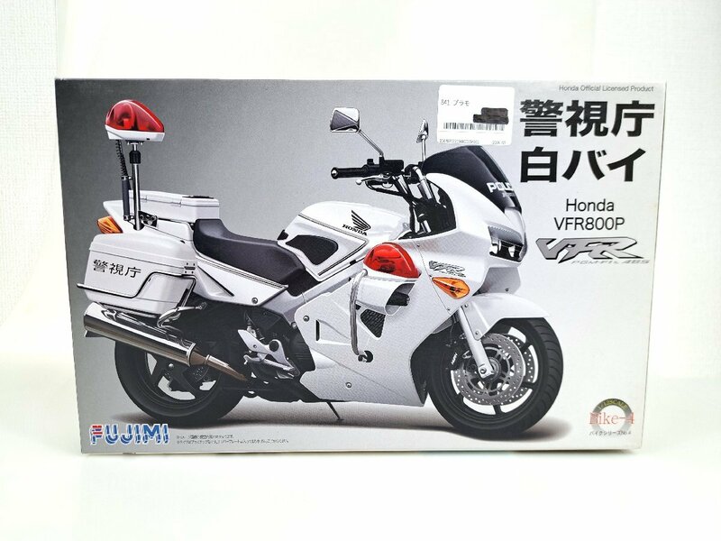 1円◆同梱NG◆未使用 未組立◆FUJIMI　警視庁 白バイ　ホンダ　Honda VFR800P　1/12　バイクシリーズ No.4　プラモデル　YF-079