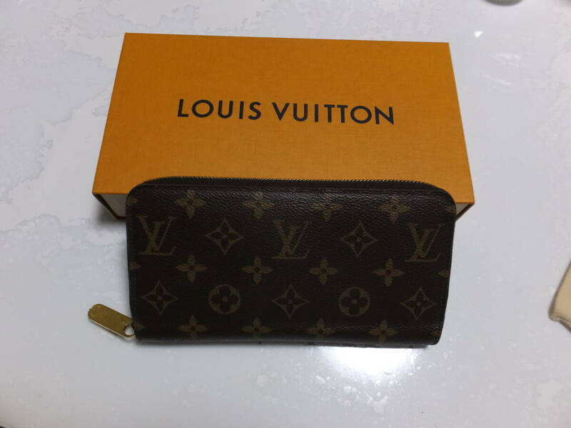 正規化粧箱付き ルイ・ヴィトン LOUIS VUITTON 長財布 レディース ラウンドファスナー モノグラム ダミエ・ライン