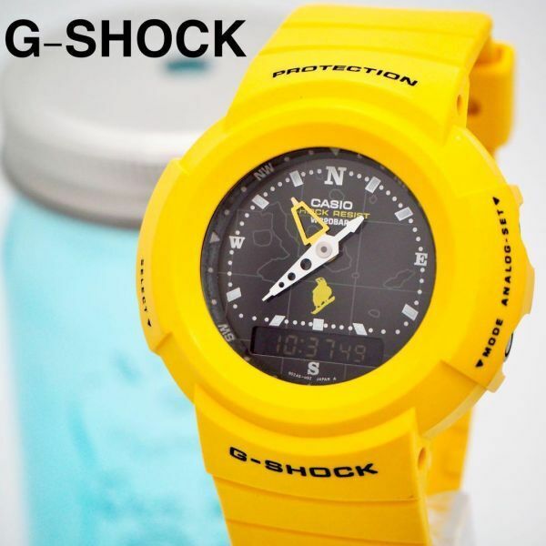 504【美品】G-SHOCK ジーショック時計　イエロー　ガラパゴス諸島　メンズ