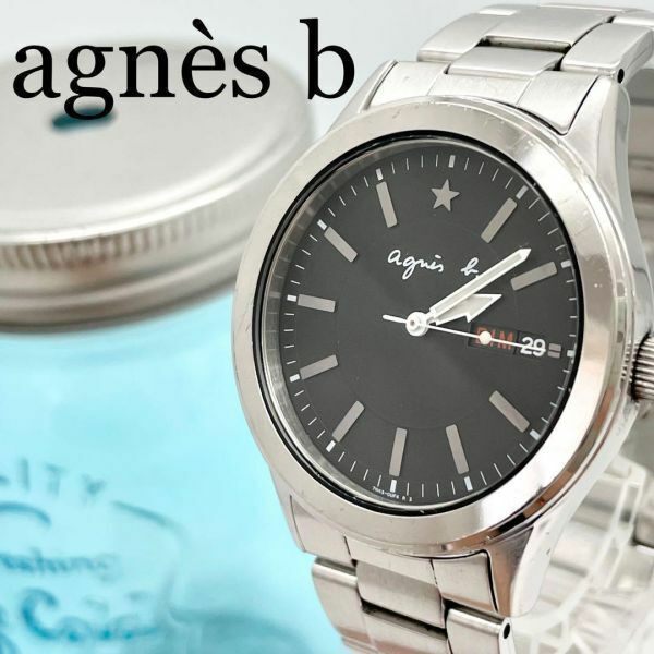 91 agns b アニエスベー時計　メンズ腕時計　レディース腕時計　ブラック
