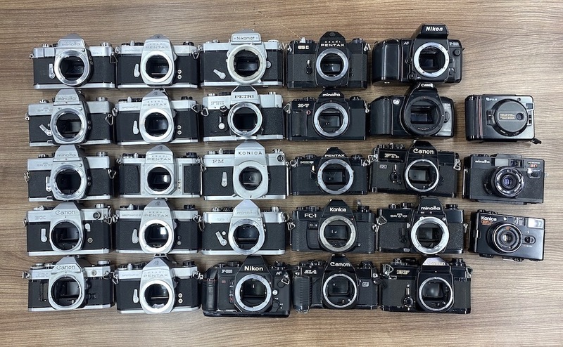 [同梱不可]【28点】Nikon Canon MINOLTA PENTAX他 一眼レフ コンパクト ジャンク 部品取り用 まとめ売