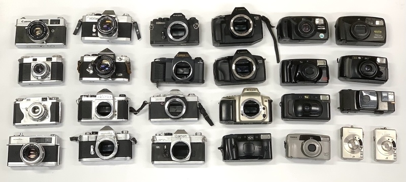 同梱不可【25点】Nikon Canon PENTAX 他 ボディ フィルムカメラ コンパクト ジャンク 部品取り用 まとめ売り