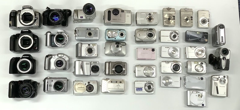 [同梱不可]【38点】Canon Nikon SONY 他 デジタルカメラ ジャンク 部品取り用 まとめ売り