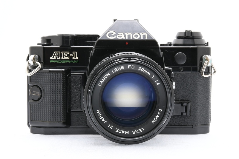 Canon AE-1 PROGRAM + New FD 50mm F1.4 キヤノン フィルムカメラ 標準単焦点レンズ ジャンク品