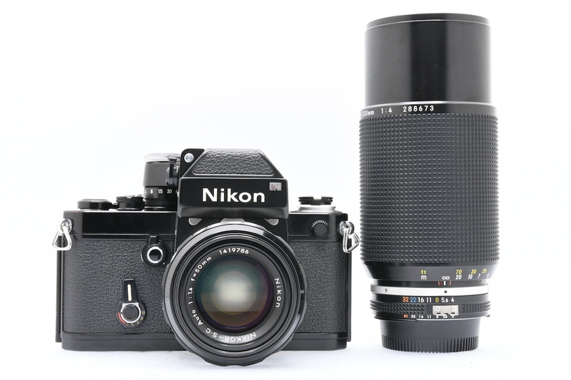 Nikon F2 724万台 + 非Ai 50mm F1.4 + Ai-s 80-200mm F4 ニコン 一眼レフカメラ レンズ