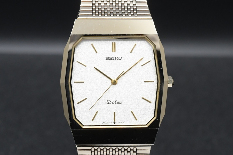 SEIKO Dolce Ref:9531-5150 セイコー ドルチェ スクエア 白文字盤 クォーツ メンズ 腕時計