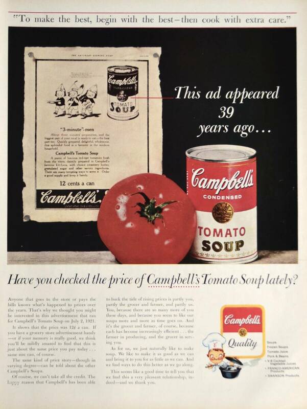 稀少！1960年キャンベル・トマト・スープ広告/Campbell`s/キャンベル・キッズ/23