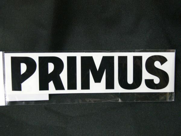 【PRIMUS/プリムス】切り文字・ステッカーＬ（ブラック）
