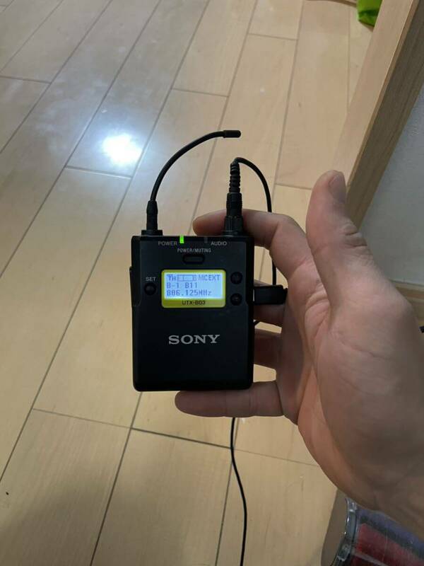 SONY ソニー ワイヤレスマイクロホン 無線 UTX-B03 送信機 正常操作確認済