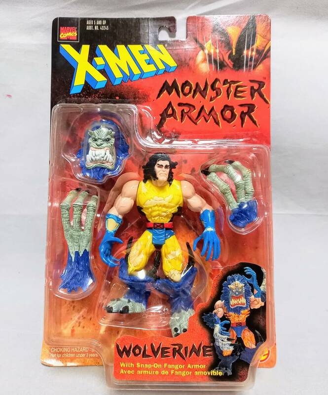 未開封■ウルヴァリン モンスターアーマー■アクションフィギュア アメコミ■X-MEN Mutant Monster Armor Wolverine - Toy Biz Marvel 1997