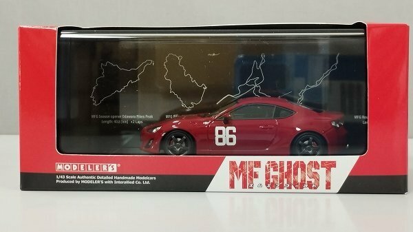 mN247a [人気] モデラーズ 1/43 MFゴースト トヨタ 86 GT 第2戦 芦ノ湖GT / MODELER'S | ミニカー T