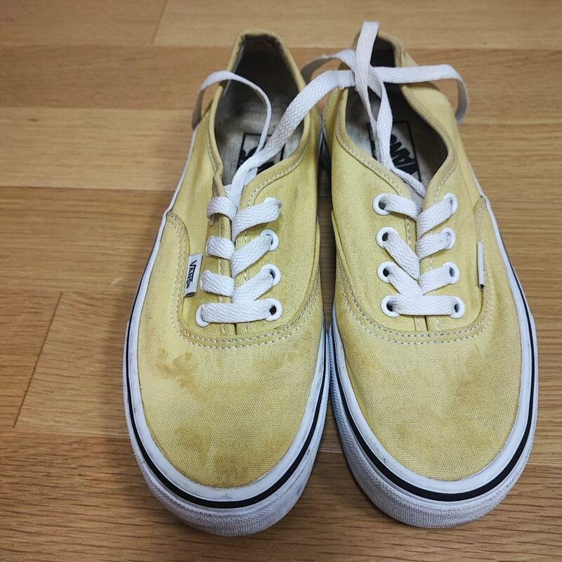 Z2【VANS】オーセンティック【レディース23.5cm】イエロー