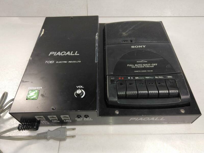 M138 棚12 現状品　SONY　TCM-939　カセットレコーダー　カセットプレーヤー　ソニー　PIACALL　TOEI　PC-9　東栄　5/17