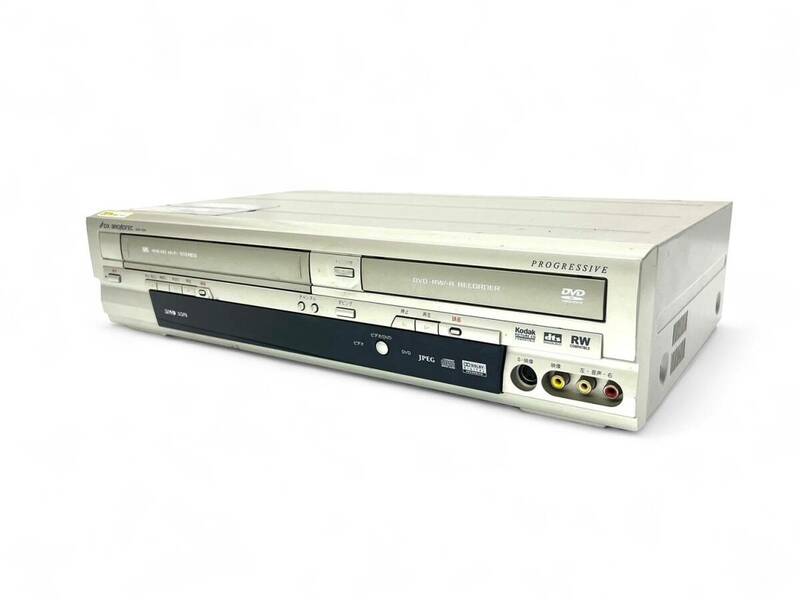 4M3S★通電OK★ DX BROADTEC VHS ビデオ一体型DVDレコーダー（DVR-120V）2007年製