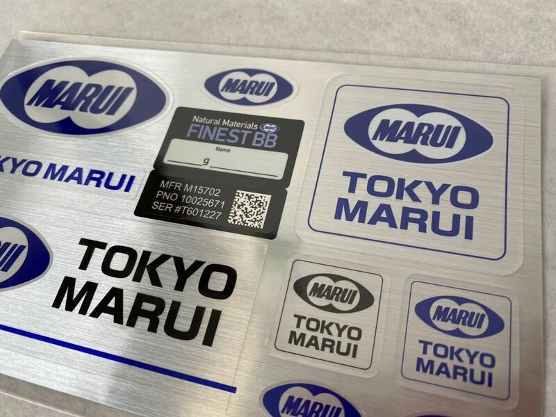 非売品　東京マルイ メタリックステッカー TOKYO MARUI 電動ガン　シール　カスタムMWS
