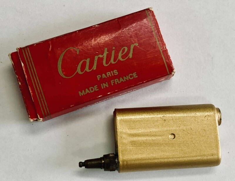 B カルティエ Cartier ガスリフィルタンク GAS REFILL TANK アンティーク ビンテージ 喫煙具 動作未確認