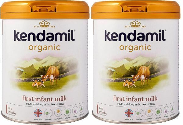 【訳あり商品外装缶に凹みあり800g 2個セット・新生児から】Kendamil Organic（ケンダミル オーガニック）パーム油フリー 乳児用粉ミルク