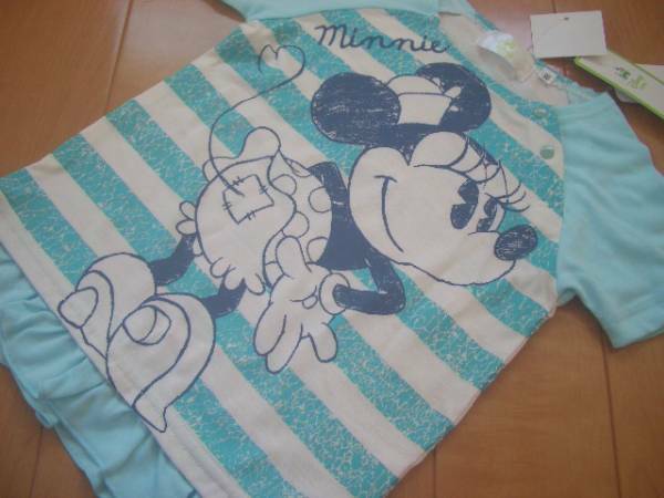 ※夏物SALE　新品タグ付【ミッキーマウス】フリル付　半袖Tシャツ　90