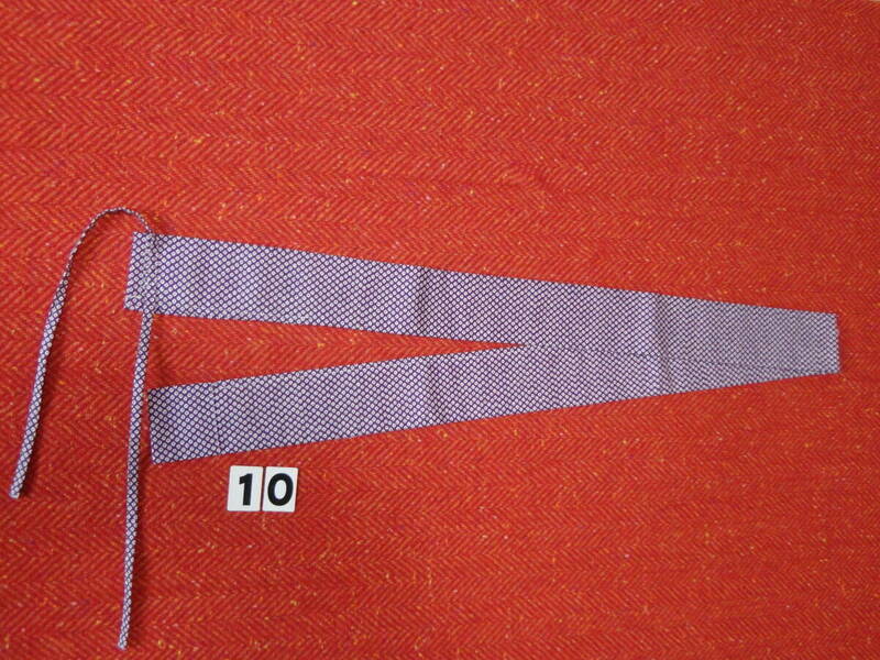 竿袋■10 ■和柄(鹿の子柄・紫) 2層式 ■幅6㎝・長さ133㎝ ■手作り　未使用