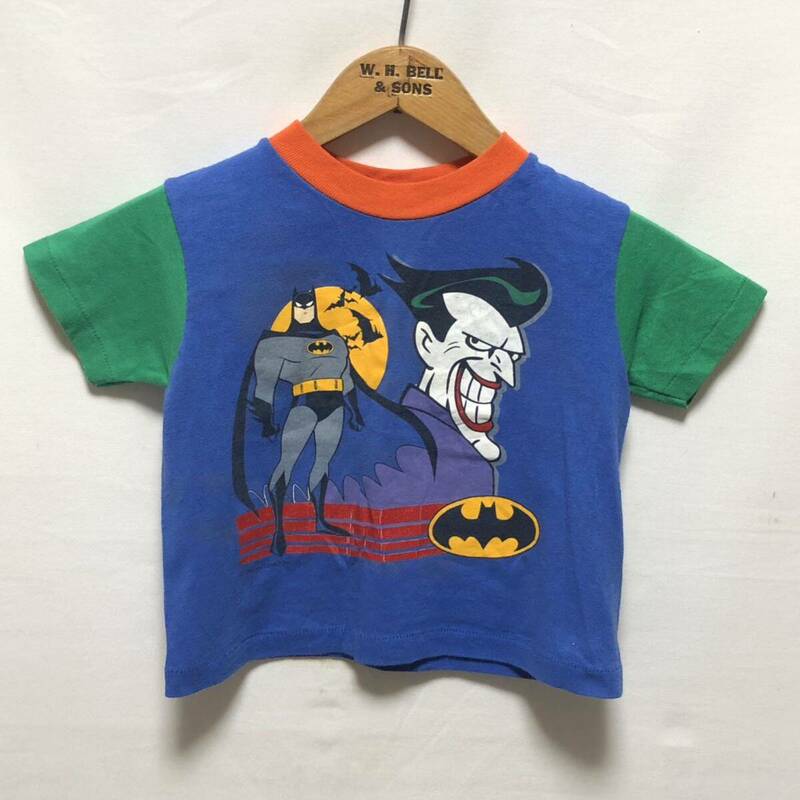 ■子供用 90s USA製 ビンテージ allison BATMAN DC COMICS JOKER シングルステッチ 半袖 Tシャツ 1993 バットマン ジョーカー 4T ■