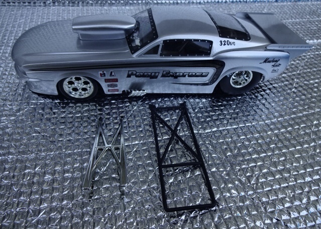 Jada TOYS 1/24 1967 CHEVY GT-500 FUNNY CAR Silver Bigtime Muscle ファニーカー