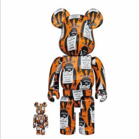 【新品未開封】 Bearbrick MONKEY SIGN 100% & 400％ ベアブリック モンキー サイン バンクシー BANKSY