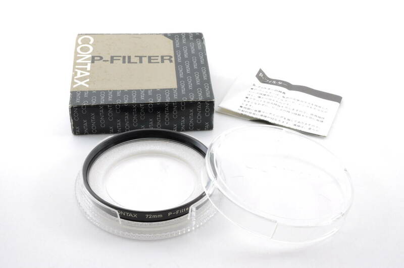 L2958 コンタックス CONTAX 72mm P-Filter レンズフィルター ブラック 黒 箱 取説付 カメラレンズアクセサリー クリックポスト