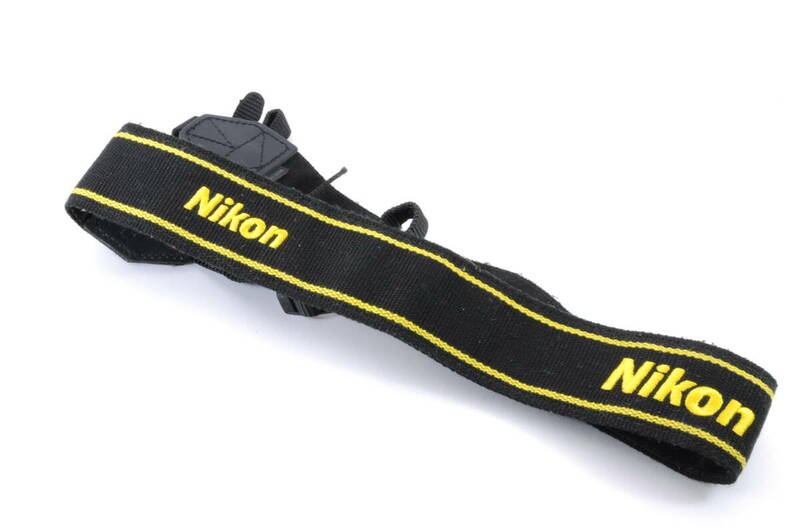 L2960 ニコン Nikon For PROFESSIONAL ストラップ ブラック 黒 イエロー 黄 STRAP カメラアクセサリー クリックポスト