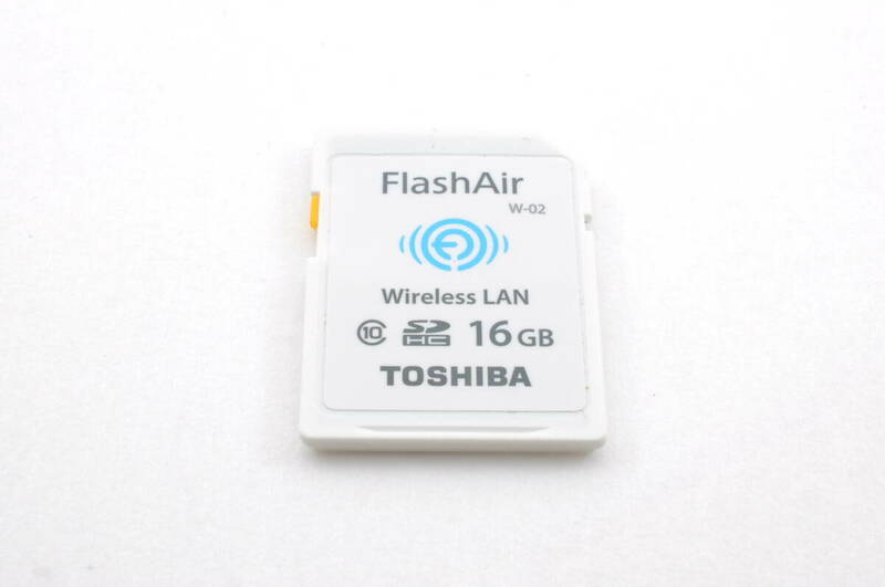 PP032 動作品 フォーマット済 フラッシュエアー FlashAir W-02 16GB 東芝 TOSHIBA メモリーカード クリックポスト
