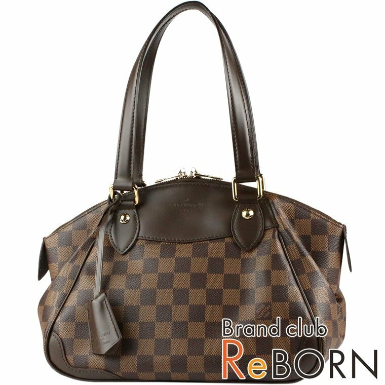 【美品 - 大変綺麗】ルイ ヴィトン/LOUIS VUITTON　ヴェローナPM（ハンドバッグ）　ダミエ キャンバス　エベヌ（ブラウン）　N41117