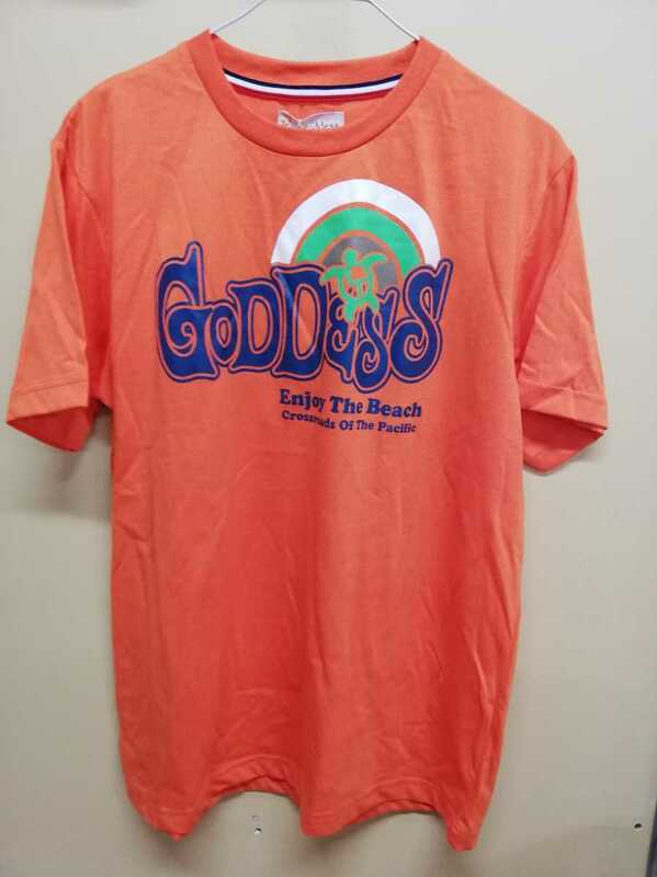 未使用　GODDESS　Tシャツ　オレンジ　ENJOY　THE　BEACH　G3096-326