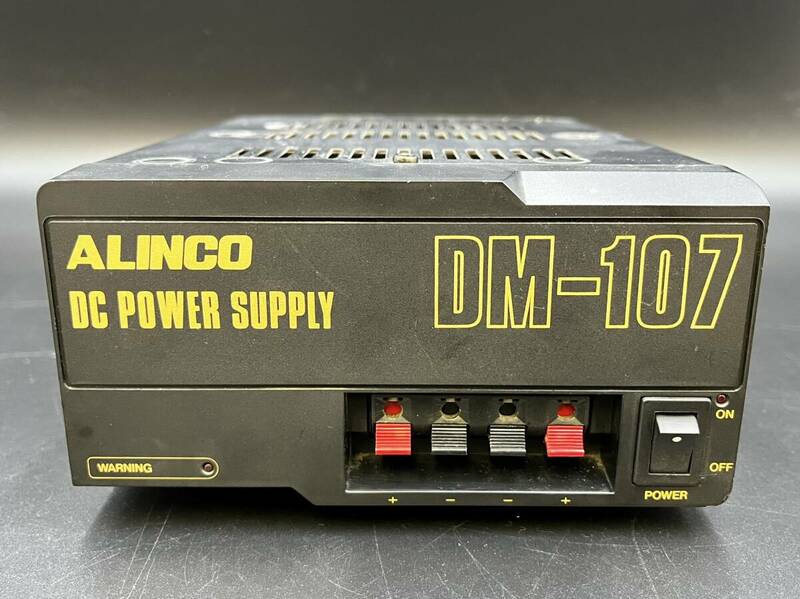 ALINCO DC POWER SUPPLY DM-107 安定化電源 アルインコ アマチュア無線 ブラック