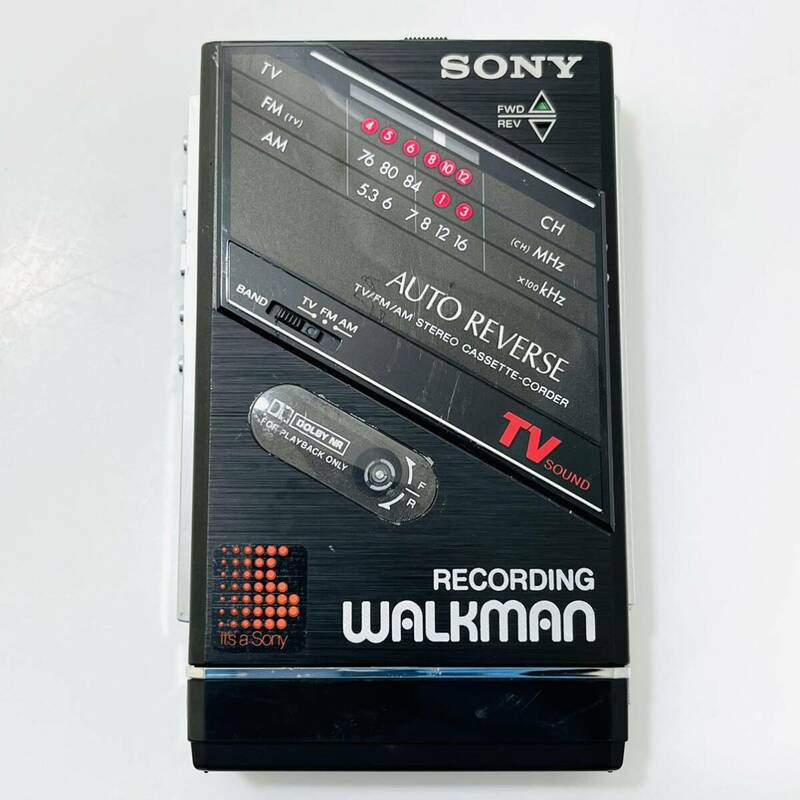 SONY RECORDING WALKMAN WM-F202 ソニー レコーディング ウォークマン ポータブルカセットプレーヤー TV/FM/AM cassette corder