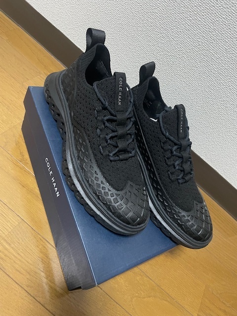 新品 箱付 COLE HAAN コールハーン 5 ZEROGRAND WRK STCHLT 25.5cm BLACK 5 ゼログランド ワーク スティッチライト 8 ブラック