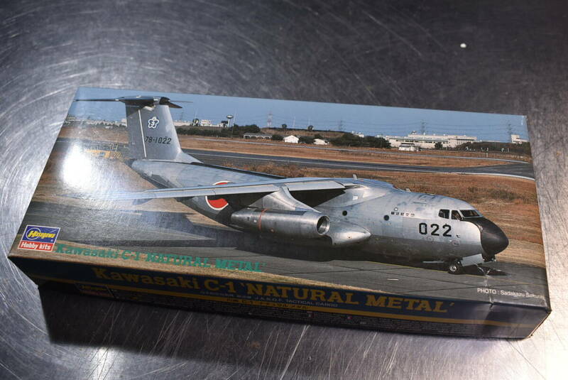 Qm801 絶版 1995年製 hasegawa 1:200 Kawasaki C-1 Natural Metal J.A.S.D.F. 航空自衛隊 輸送機 川崎 ナチュラル メタル 60size
