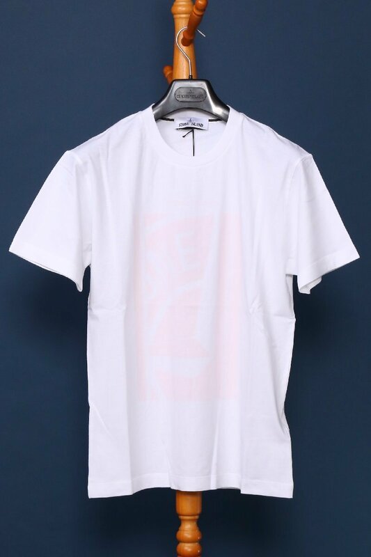 ストーンアイランド メンズ プリント Tシャツ ホワイト サイズM STONE ISLAND 76152NS89 V0001 WHITE 新品/4