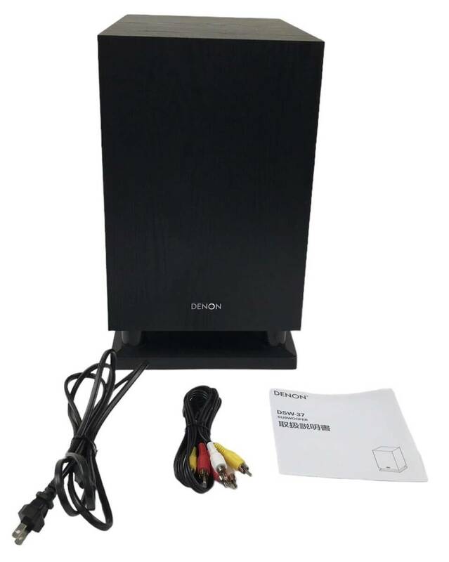 HY2381F デノン Denon DSW-37 最大出力100W(PEAK)で迫力の重低音を再生するサブウーハー 17/37 シリーズ共通 ブラック DSW-37K