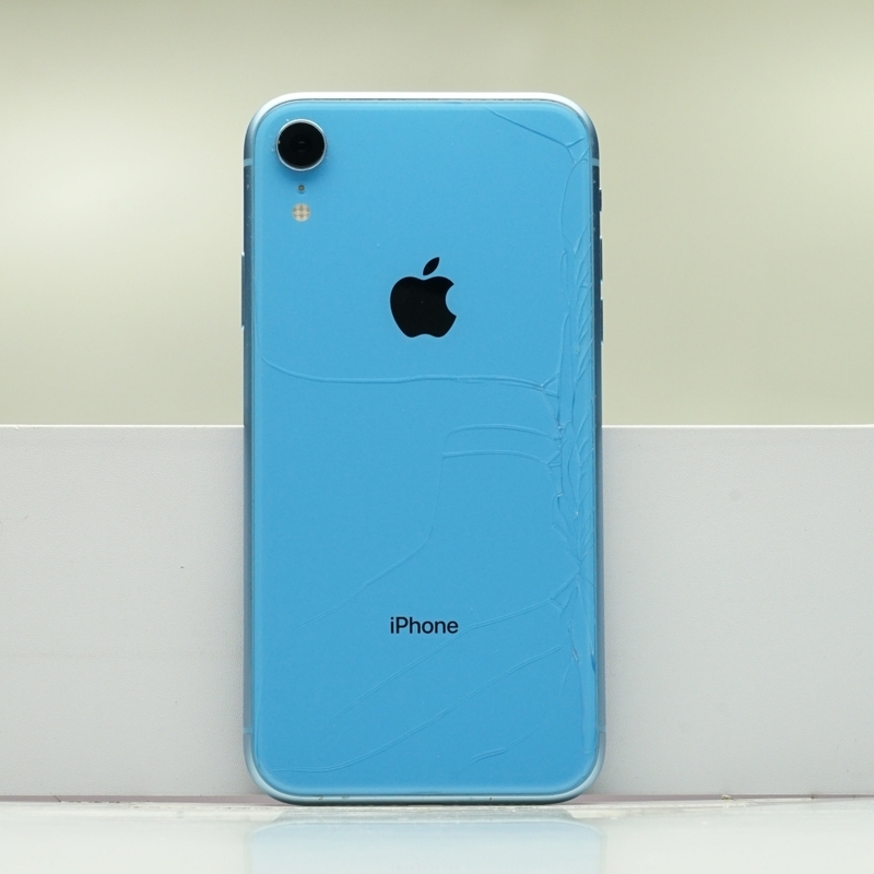 iPhone XR 128GB ブルー SIMフリー 訳あり品 ジャンク 中古本体 スマホ スマートフォン 白ロム