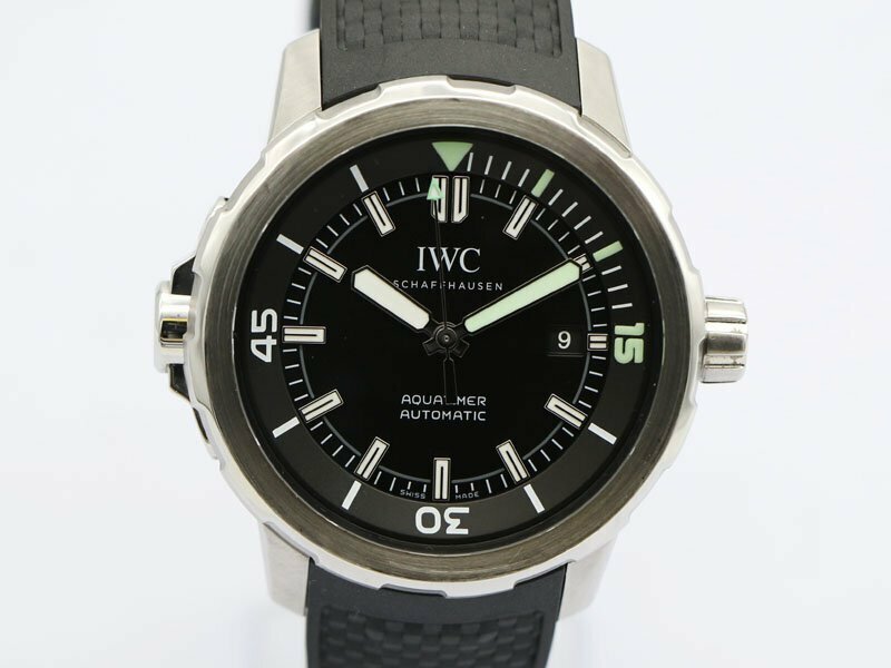 【 IWC インターナショナルウォッチカンパニー 】腕時計 IW329001 アクアタイマー 黒文字盤 SS/ラバー 自動巻 メンズ 新着 70228-2