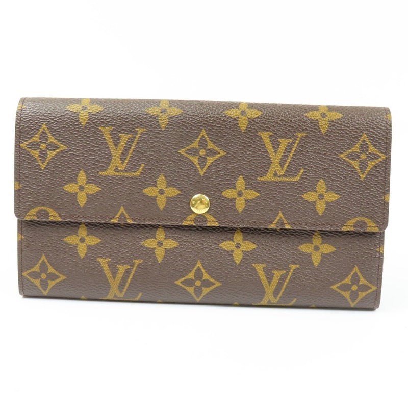 42051★1円スタート★LOUIS VUITTON ルイヴィトン 極美品 サラ ヴィンテージ モノグラム 長財布 PVC ブラウン