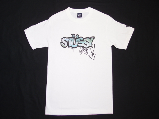 90'S USA製 紺タグ オールド ステューシー ロゴ グラフィック Tシャツ / 90年代 ヴィンテージ STUSSY